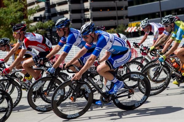 Jake Keough (UnitedHealthcare) riding protected in the bunch.