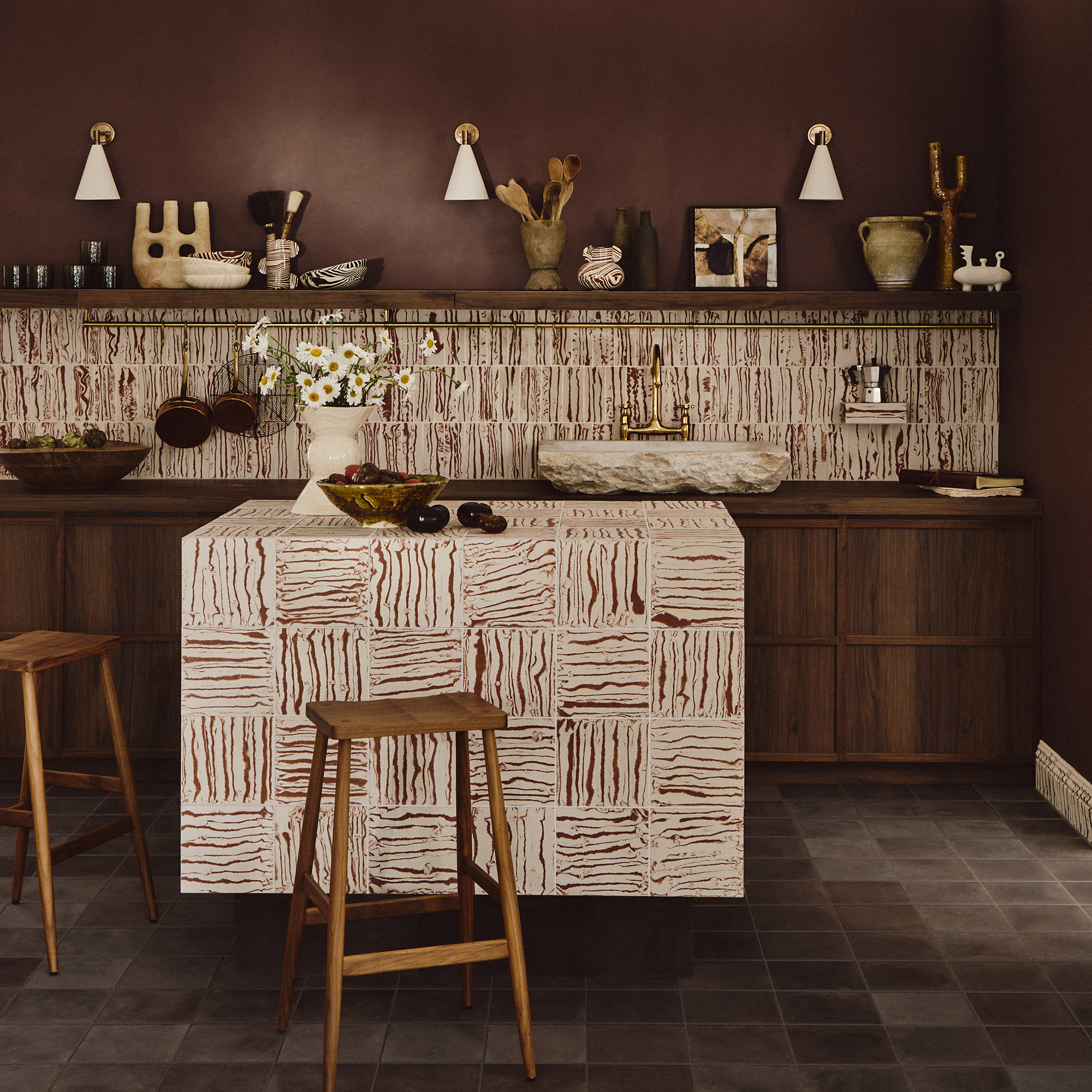 Bert &amp;amp; May cola tiles in kitchens