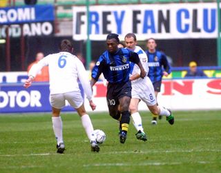 Clarence Seedorf in action for Inter against Brescia in 2000.