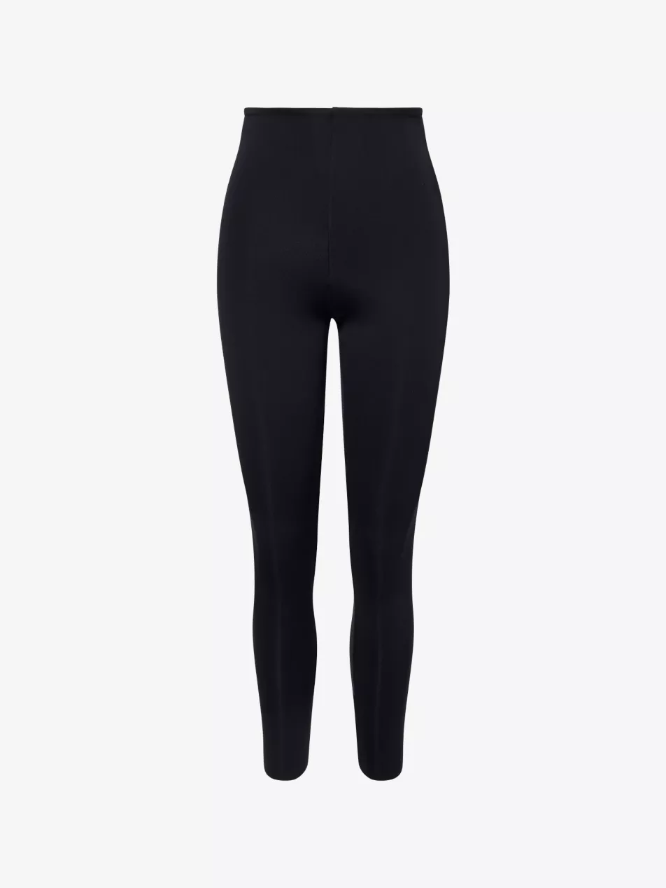 Neoprene Stretch-Woven Leggings - Xs