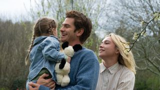 Florence Pugh and Andrew Garfield star in We Live in Time, one of the best new Hulu movies in February 2025