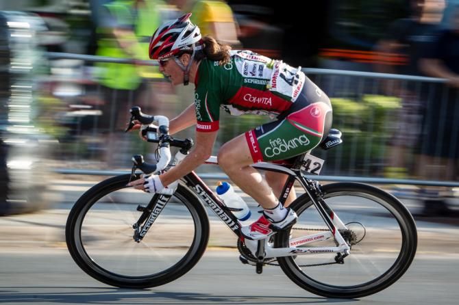 Olivia Dillon (Colavita) spent a good part of todays race off the front.
