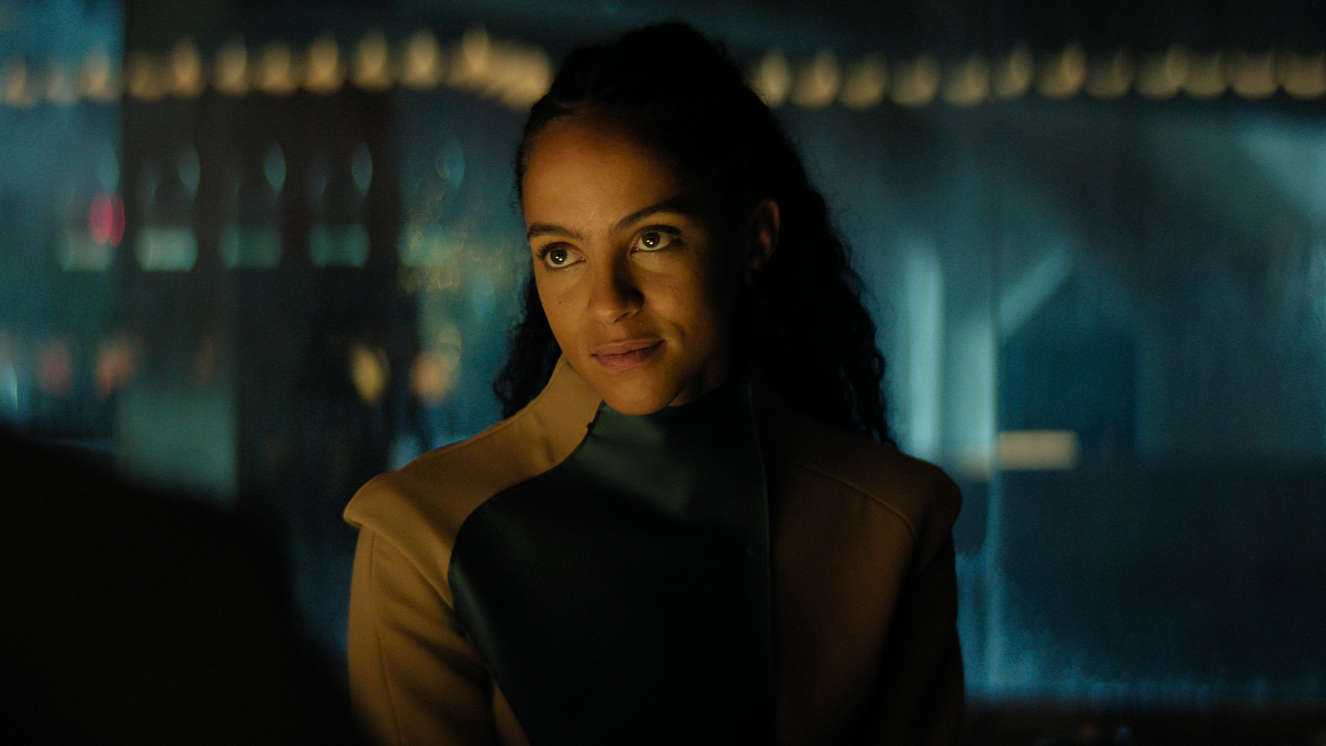 Gaal smiling at an off-camera Dawn in Foundation season 3 episode 3