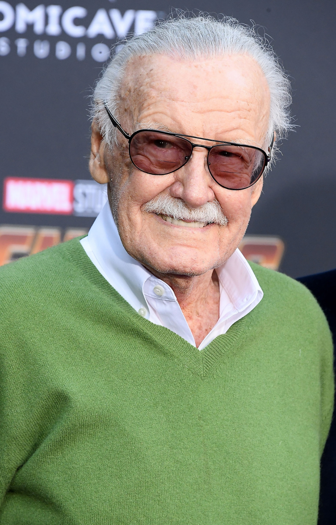 Stan Lee attends the premiere of Avengers: Infinity Wars in 2018