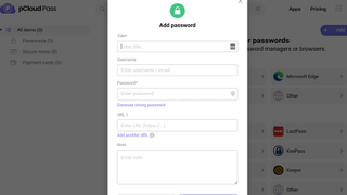 pCloud Pass adding passwords