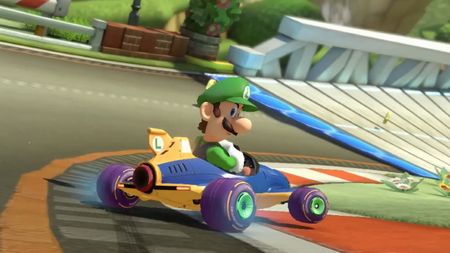 Luigi in Mario Kart 8