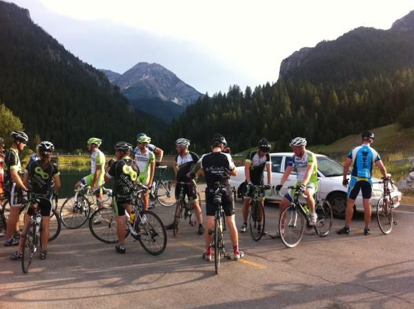Infinite Cycles group ride with the Liquigas Cannondale team