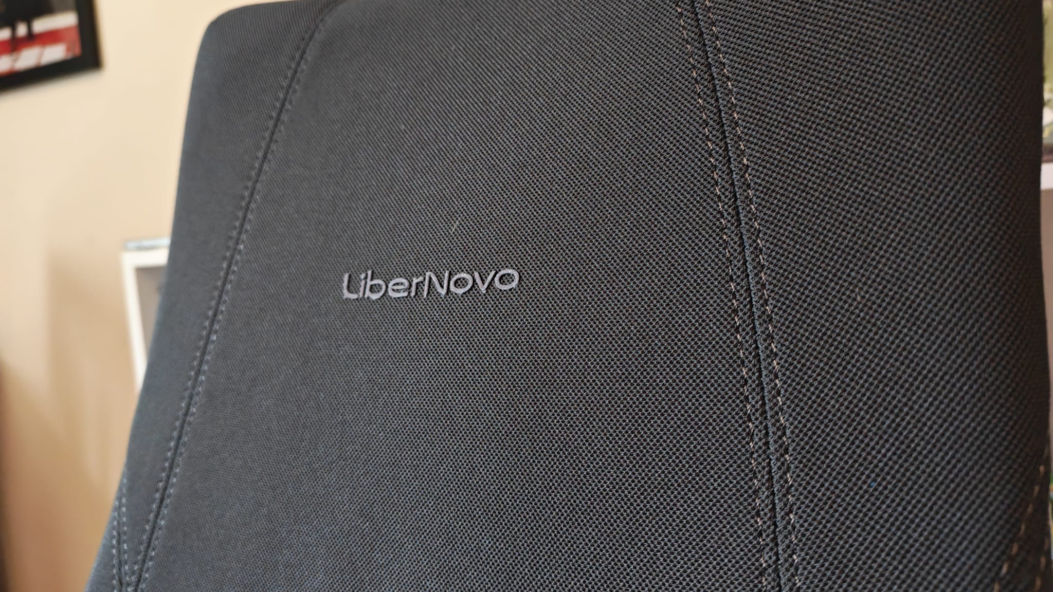 The stitching on the fabric on the LiberNovo Omni Pro