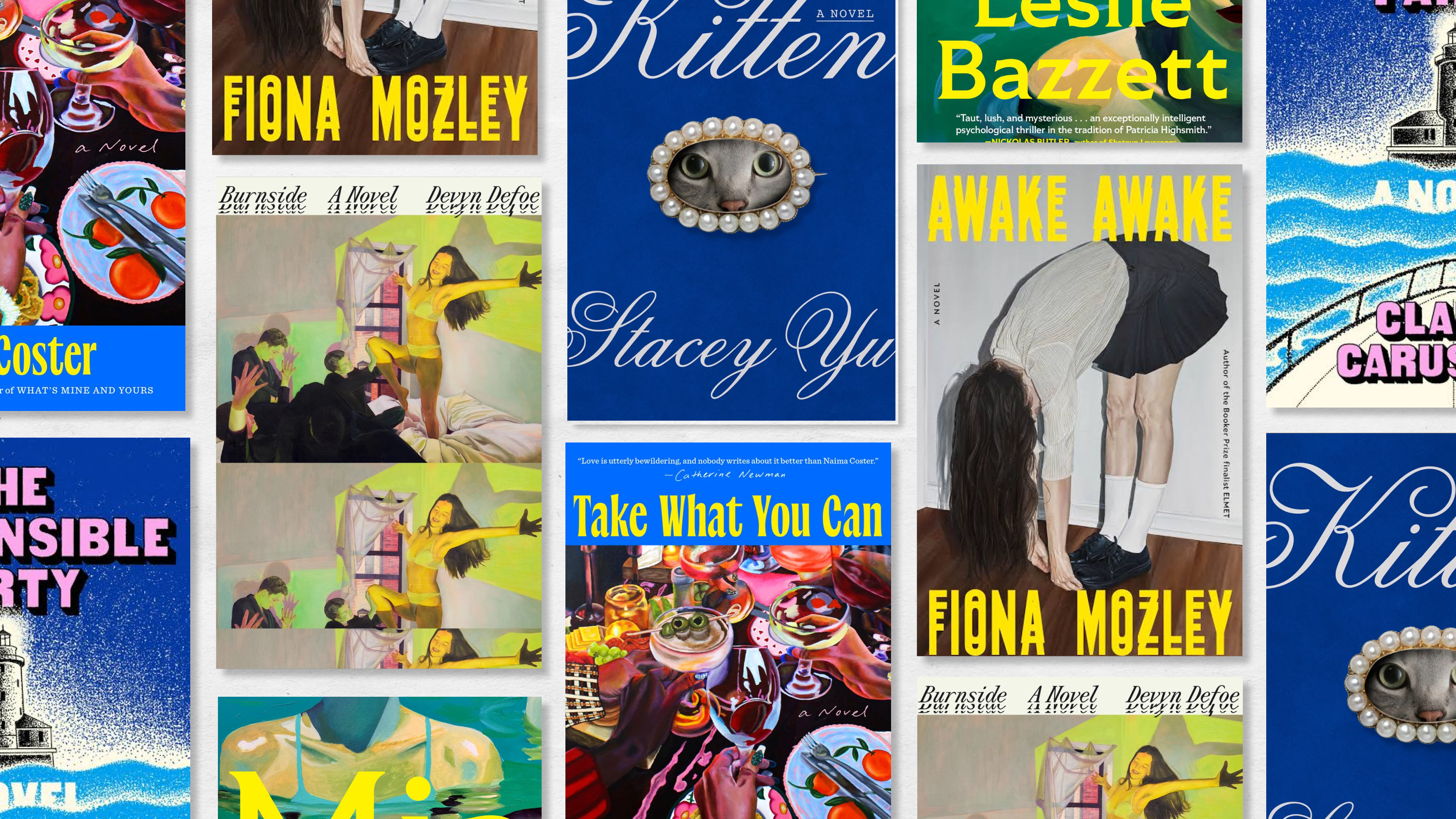 a collage of the best books coming in august 2026 including kitten, mia, awake awake and more