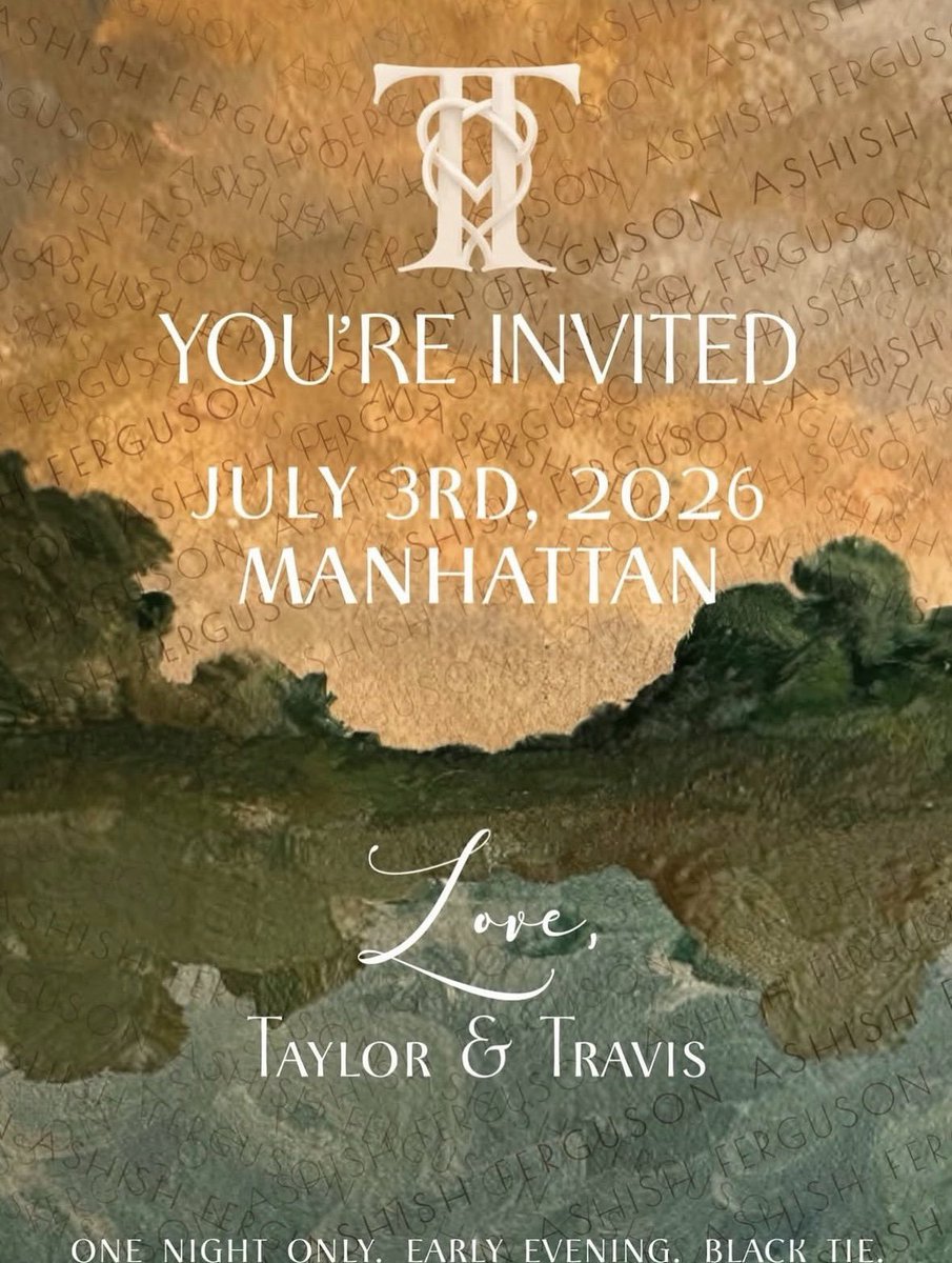 Taylor Swift wedding invite