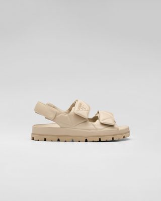 Padded Nappa Leather Sandals