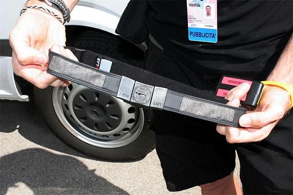 A closer view of the belt.