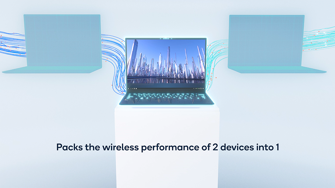 Qualcomm 4-stream Dual Band Simultaneous 2-in-1 performance