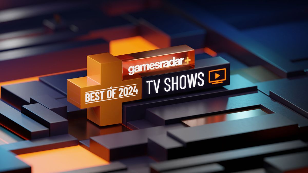 GamesRadar&#039;s Year in Review logo showing &#039;best TV shows of 2024&#039; in a glowing plus symbol 