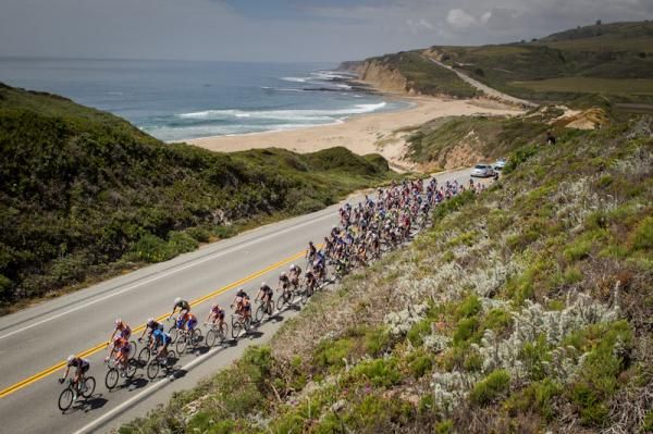 Riders got to enjoy the beautiful California weather and scenery for today's stage.