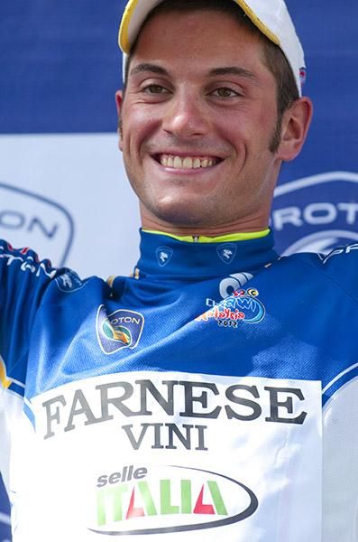 Italian Andrea Guardini (Farnese Vini) took home the Proton Sprint Points competition after a close battle with Astana's Valentin Iglinskiy.