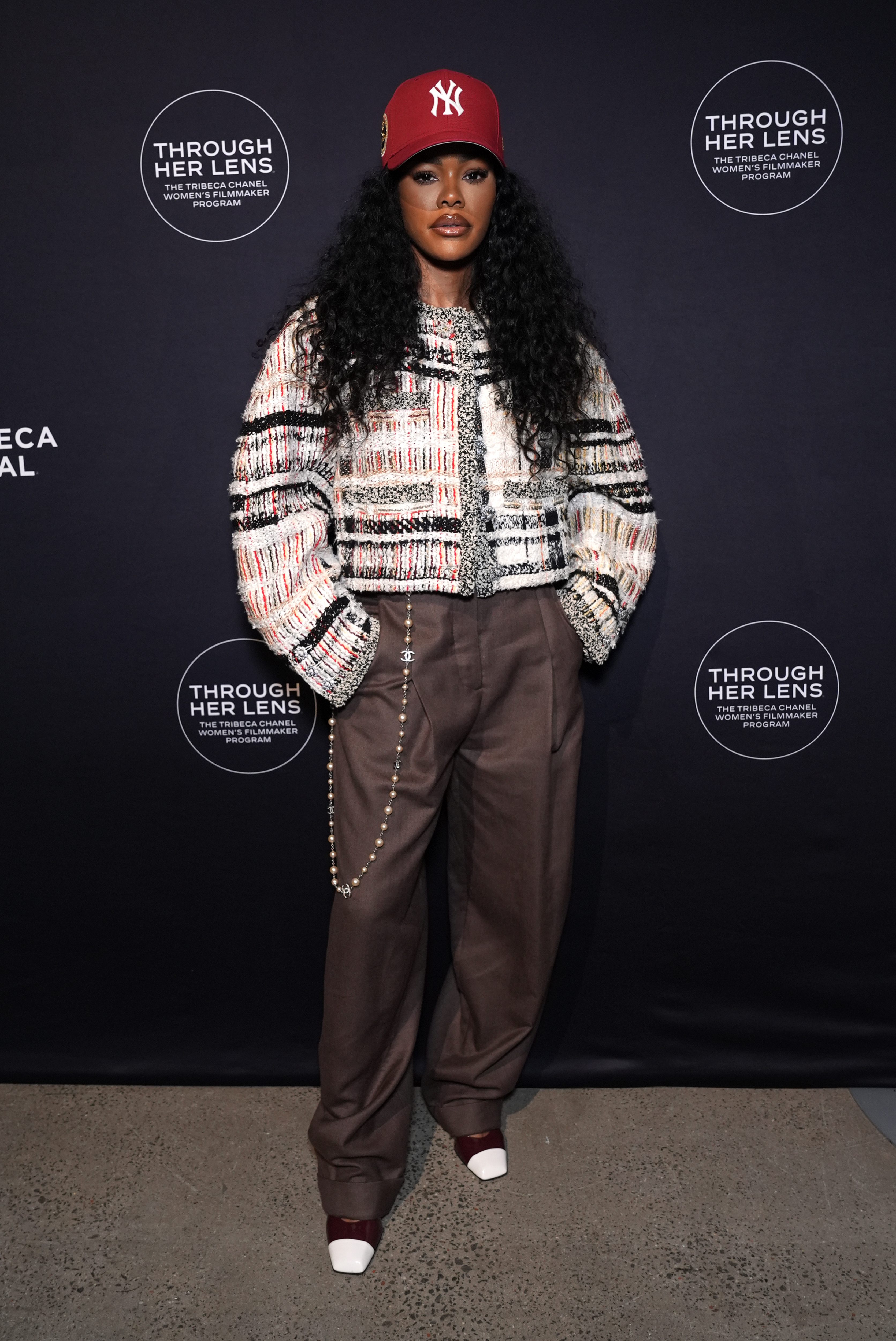 Teyana Taylor at the Tribeca Festival giving her thoughts on her personal style