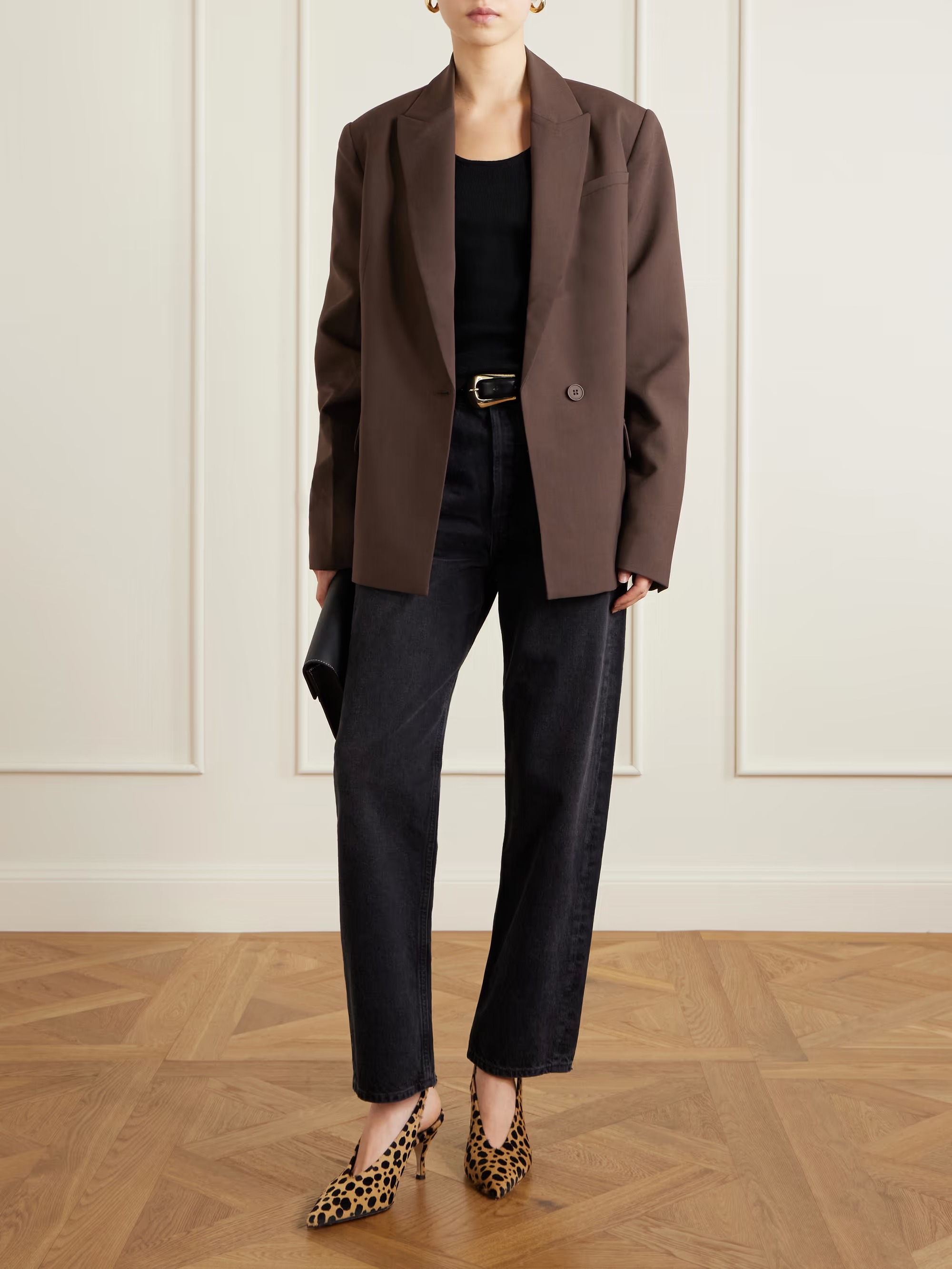 Net-a-porter, Carla leopard-print calf hair pumps