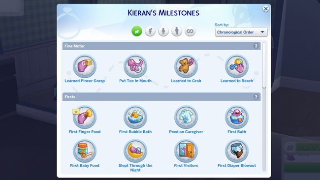 the sims 4 growing together infant milestones