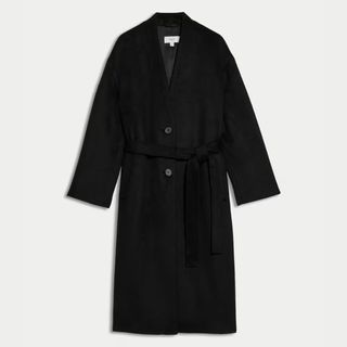 black longline coat