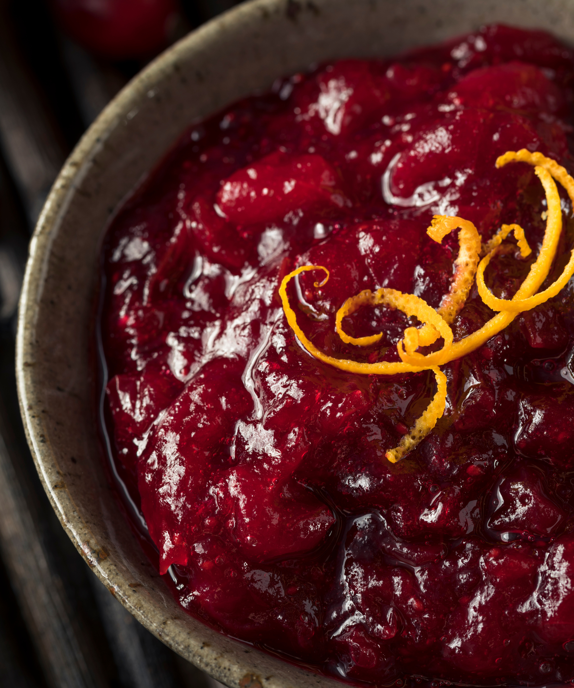 Homemade cranberry sauce