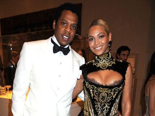 Beyonce and Jay-Z in black tie at the MOMA benefit