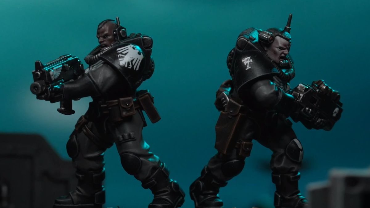 Two Space Marine Scouts watch for targets