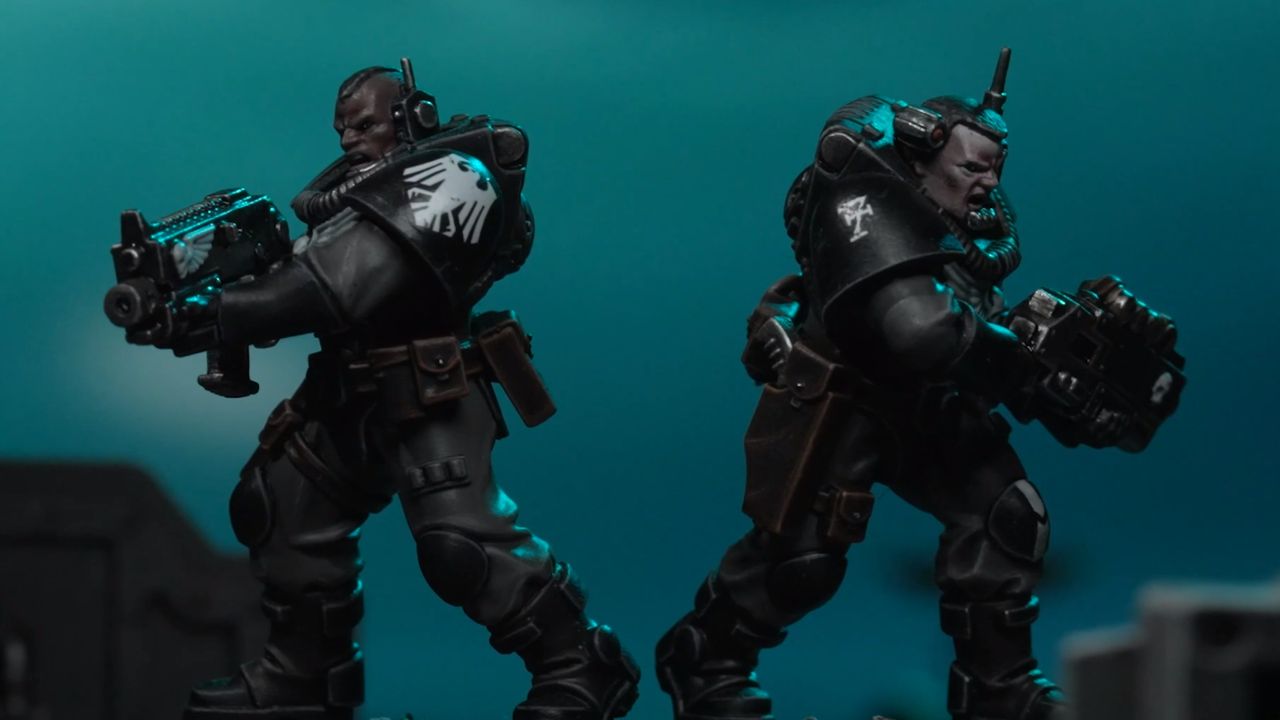 Two Space Marine Scouts watch for targets