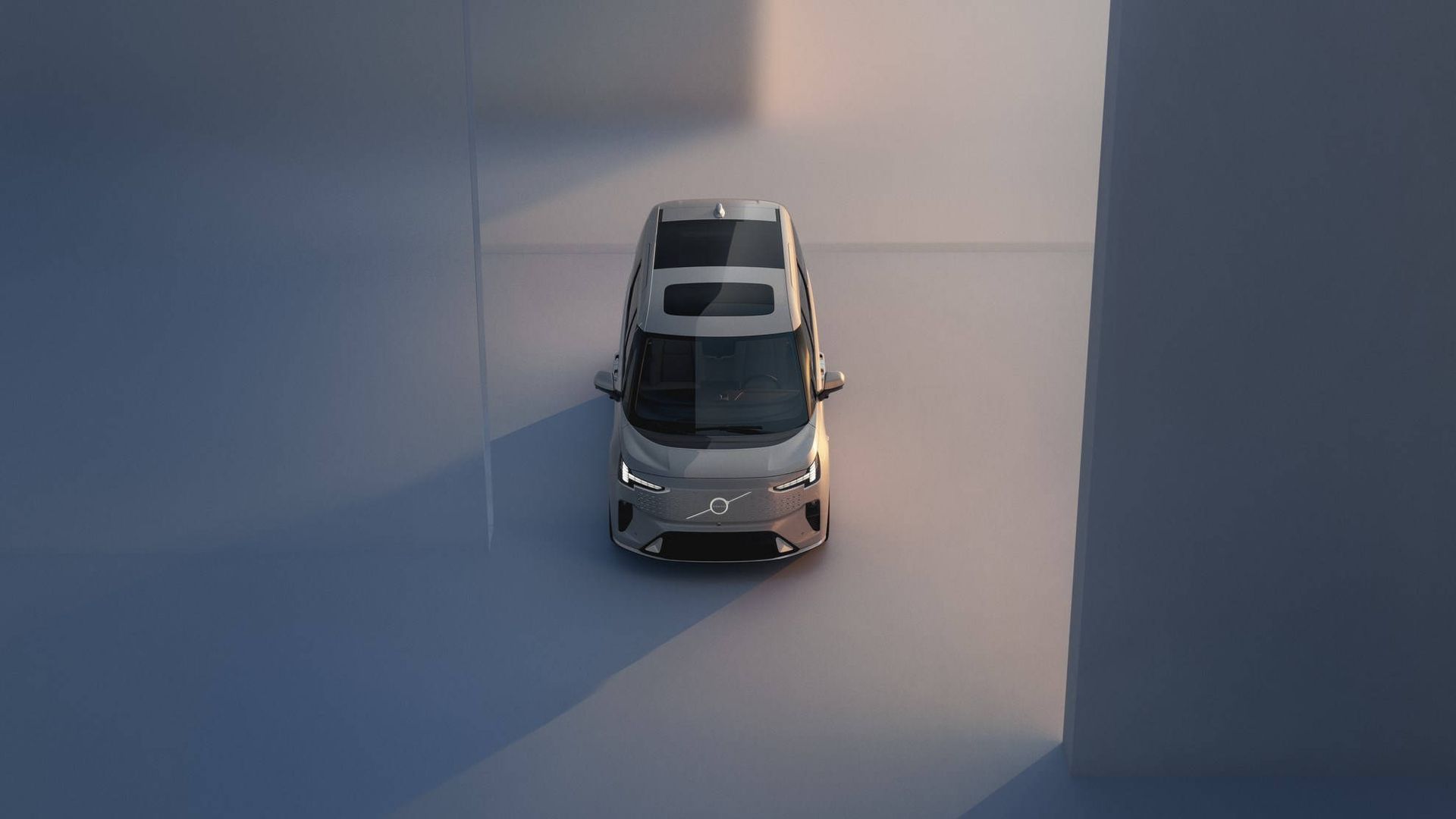 Volvo EM90 MPV from above