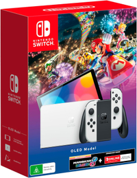 Nintendo Switch OLED + Mario Kart 8 Deluxe AU$539.95AU$456 at Amazon