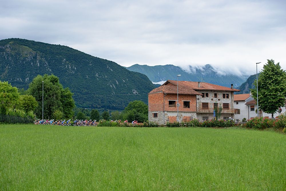 The fields through northern Italy