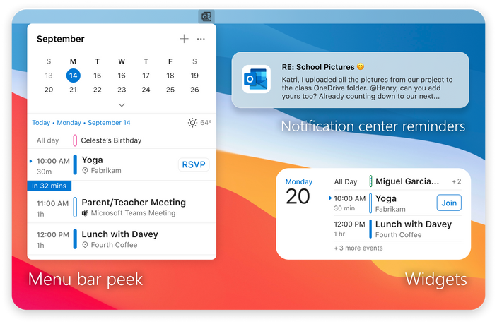 Peek Outlook for Mac