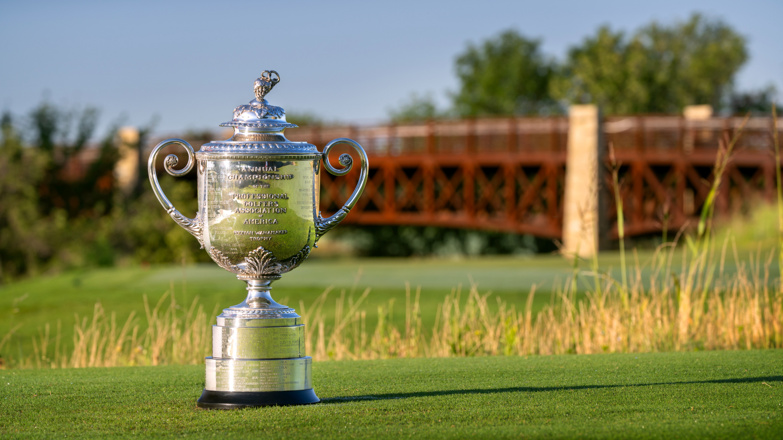 The PGA Championship trophy