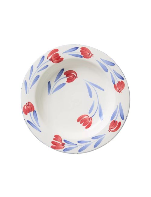Stefania Italian Earthenware Pasta Bowls, Set of 4