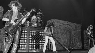 Black Sabbath perform in concert, New York, New York, October 29, 1983.