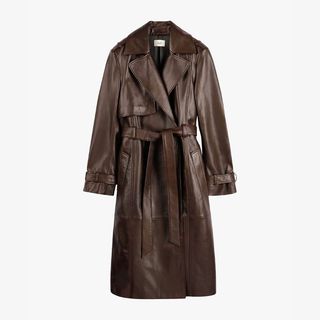 Hush leather trench coat