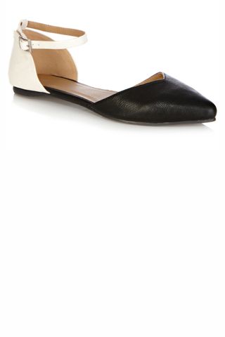 Oasis Monochrome Pointed Flats, £25
