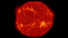 NASA's Solar Dynamics Observatory capture an image of the sun ejecting filaments of plasma from an active spot (the bright area to the right from the center of the image).