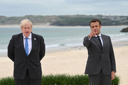 Johnson and Macron.
