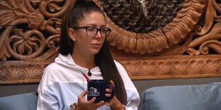 Big Brother 21 Holly holds her Big Brother coffee mug in the HoH room CBS