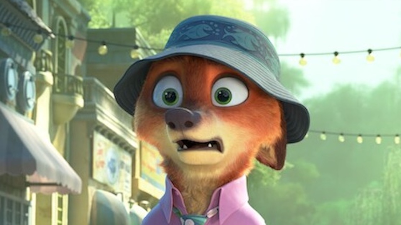 Nick Wilde looking surprised in Zootopia 2