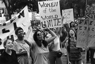 UNITED STATES AUGUST 26 Womens liberation movement in Washington United States on August 26 1970 Photo by Don Carl STEFFENGammaRapho via Getty Images