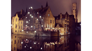 An instagram shot of Bruges during January