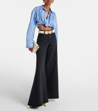 7 For All Mankind Willow Low-Rise Wide-Leg Jeans