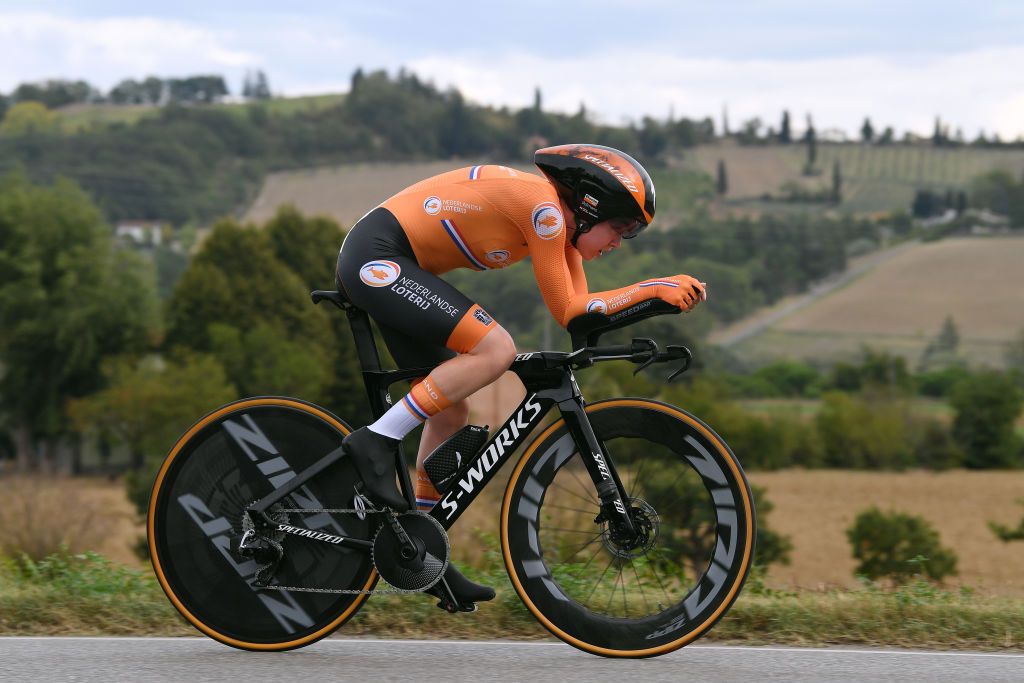 Time trial world champion Anna van der Breggen sets off last on Wednesday