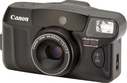 Canon Sure Shot 80 Tele Saf 35mm Film Camera W/ Canon 38-80mm Lens (black)