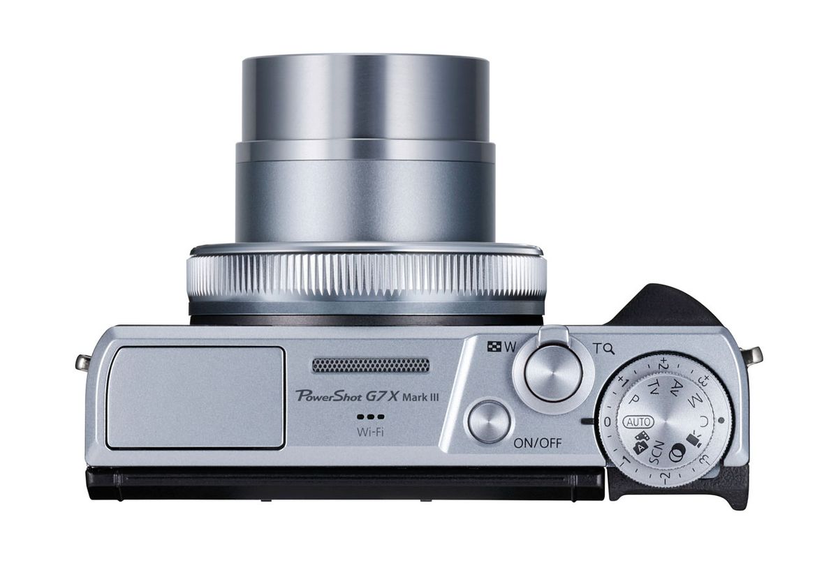 The Canon PowerShot G7 X Mark III, with the lens extended