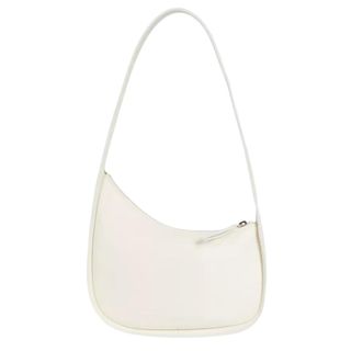 Bolso de hombro de piel Half Moon de The Row