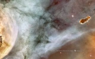 The Caterpillar, a Bok Globule in the Carina Nebula 