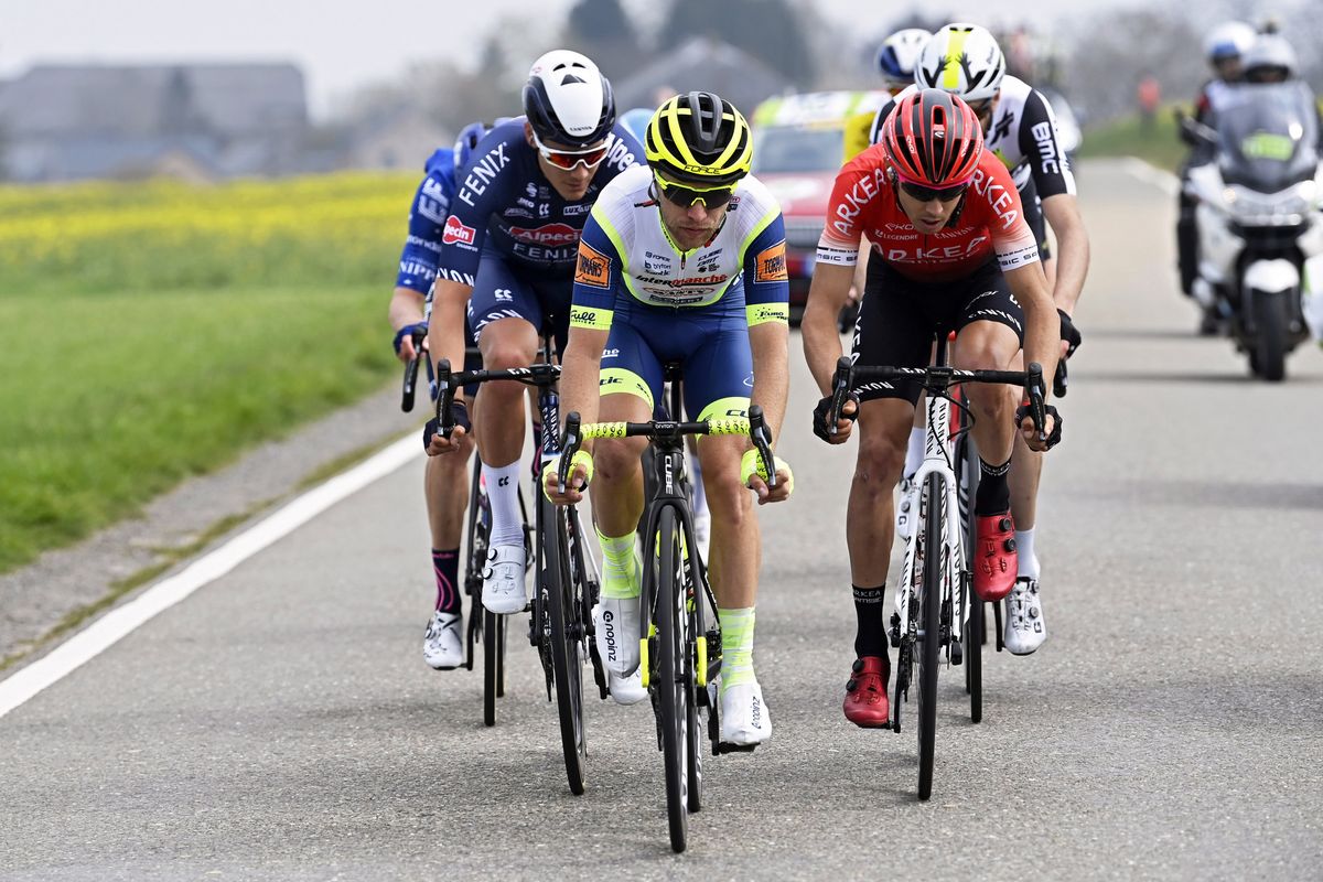 La Fleche Wallonne 2021 - 85th Edition - Charleroi - Mur de Huy 193,6 km - 21/04/2021 - Maurits Lammertink (NED - Intermarche' - Wanty - Gobert Materiaux) - Diego Rosa (ITA - Team Arkea - Samsic) - photo Nico Vereecken/PN/BettiniPhoto&Acirc;&copy;2021